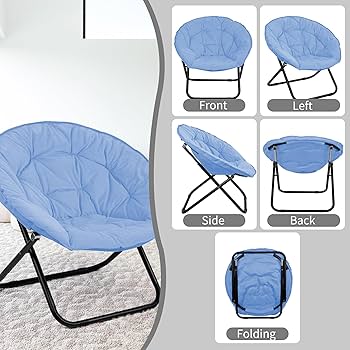 Amazon.com: Folding Chair,Folding Faux Fur Saucer Chair